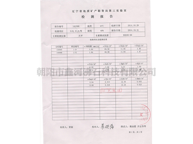 檢測(cè)報(bào)告